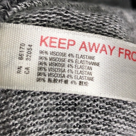 Free people intimately gray two-tone open closure ruffled hem oversized… - Picture 5 of 10